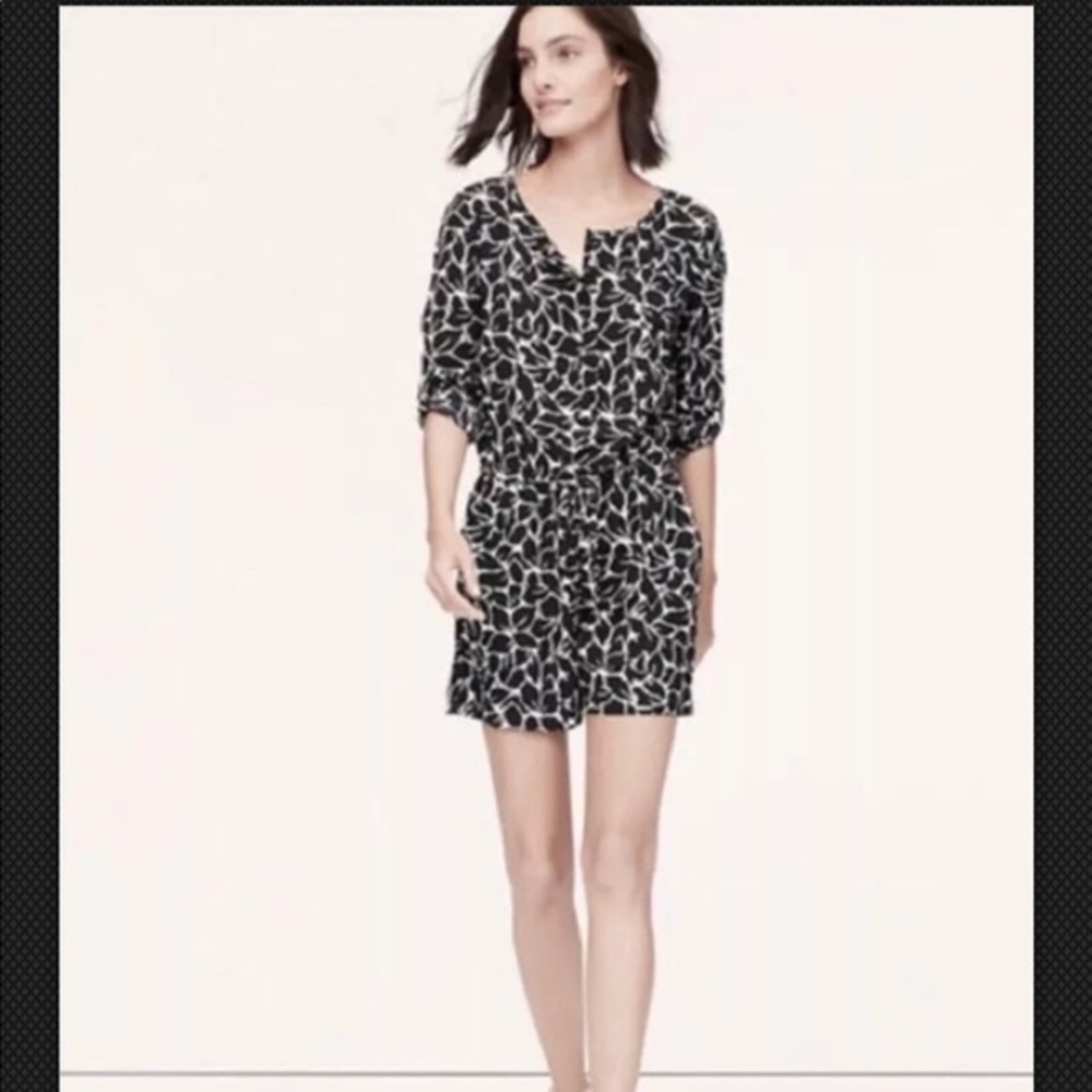 LOFT Floral Romper - RUNS LARGE